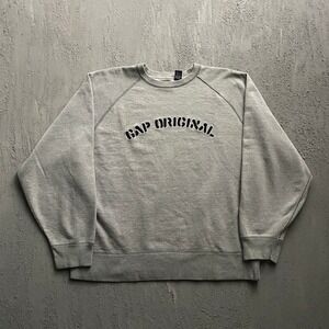 Vintage Gap Sweatshirt Mens Extra Large Grey 90s